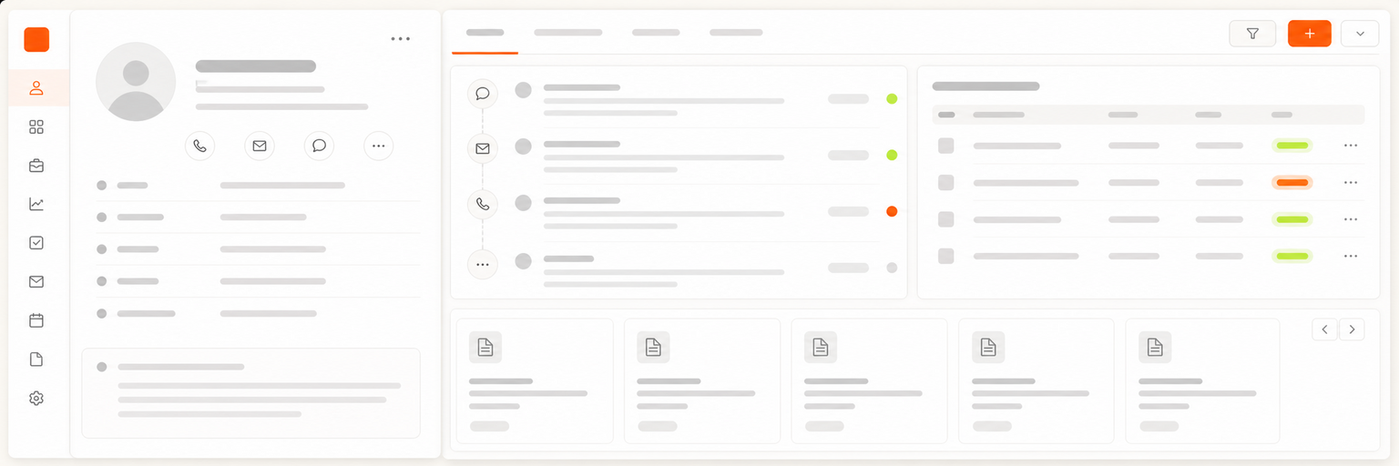 Fiche client CRM : coordonnées, devis et historique centralisés